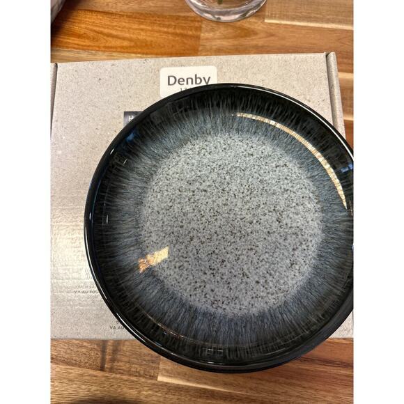 Denby Halo Coupe Salad Plate 8 in New IN Box Set of 3 - Picture 1 of 5